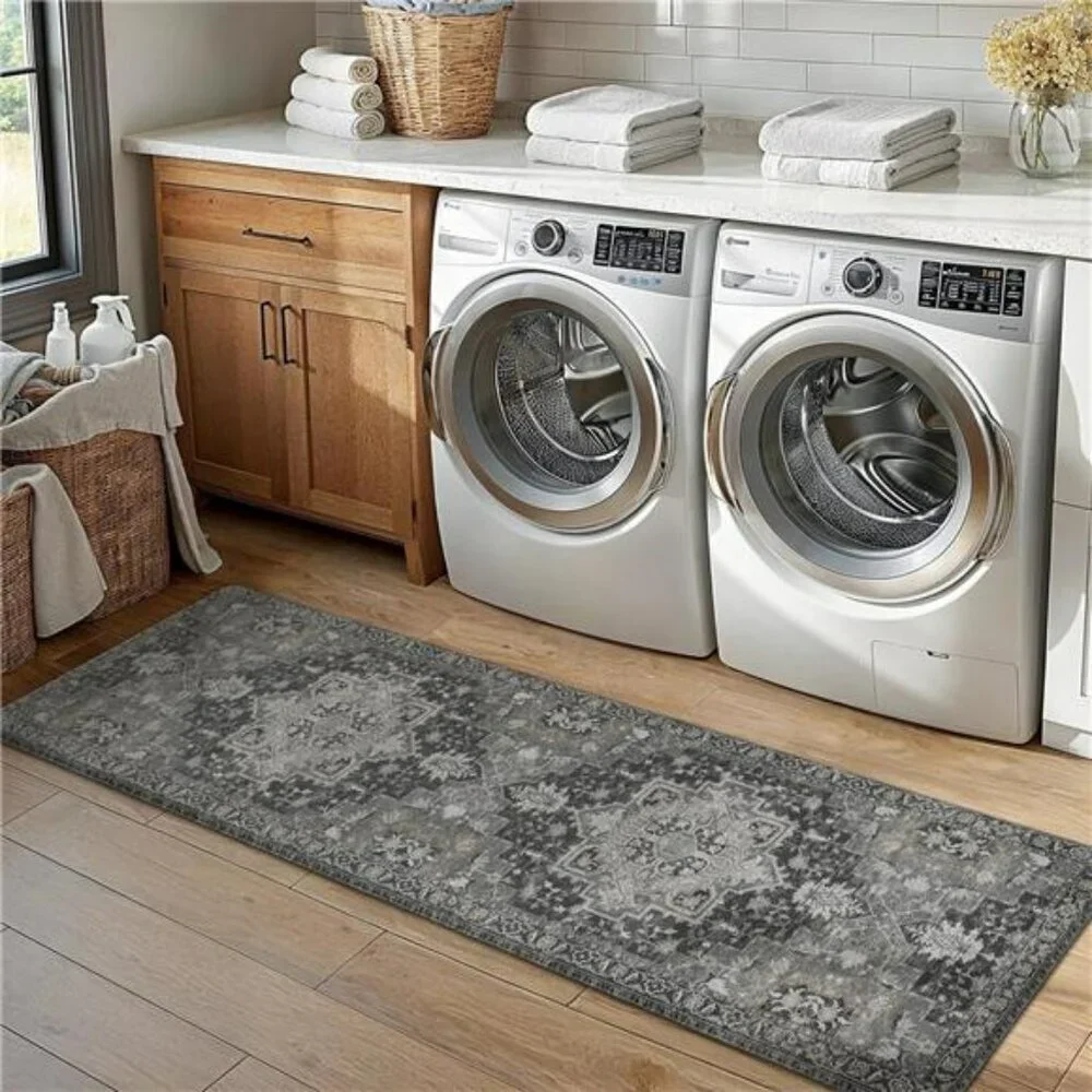 GENIMO Anti Fatigue Kitchen Mats Set of 2 Non Slip Waterproof Cushioned Rugs